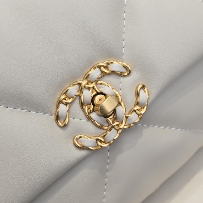 Chanel Lambskin Quilted Small 19 Flap Shoulder Bag Handbag