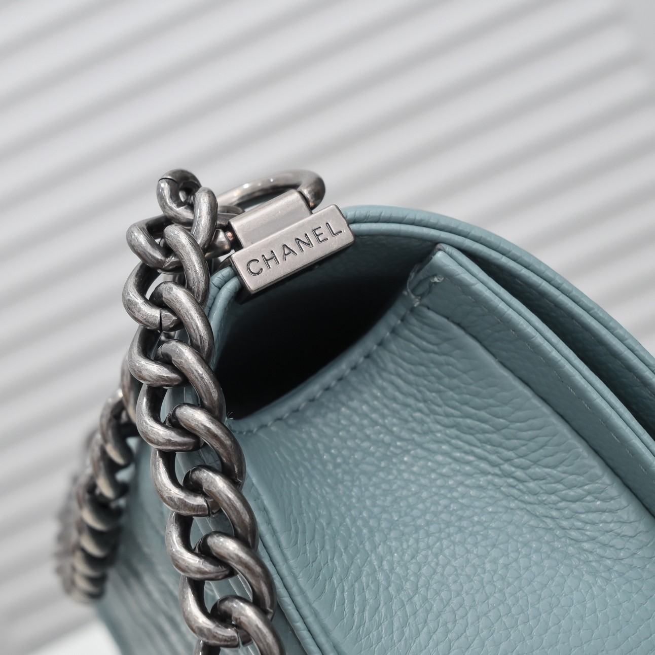 Chanel Leboy litchi or lychee pattern Shoulder Bag Handbag