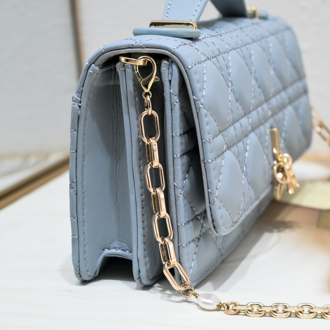 Miss Dior Mini Bag Blue sheep CD2023 XB071 21cm