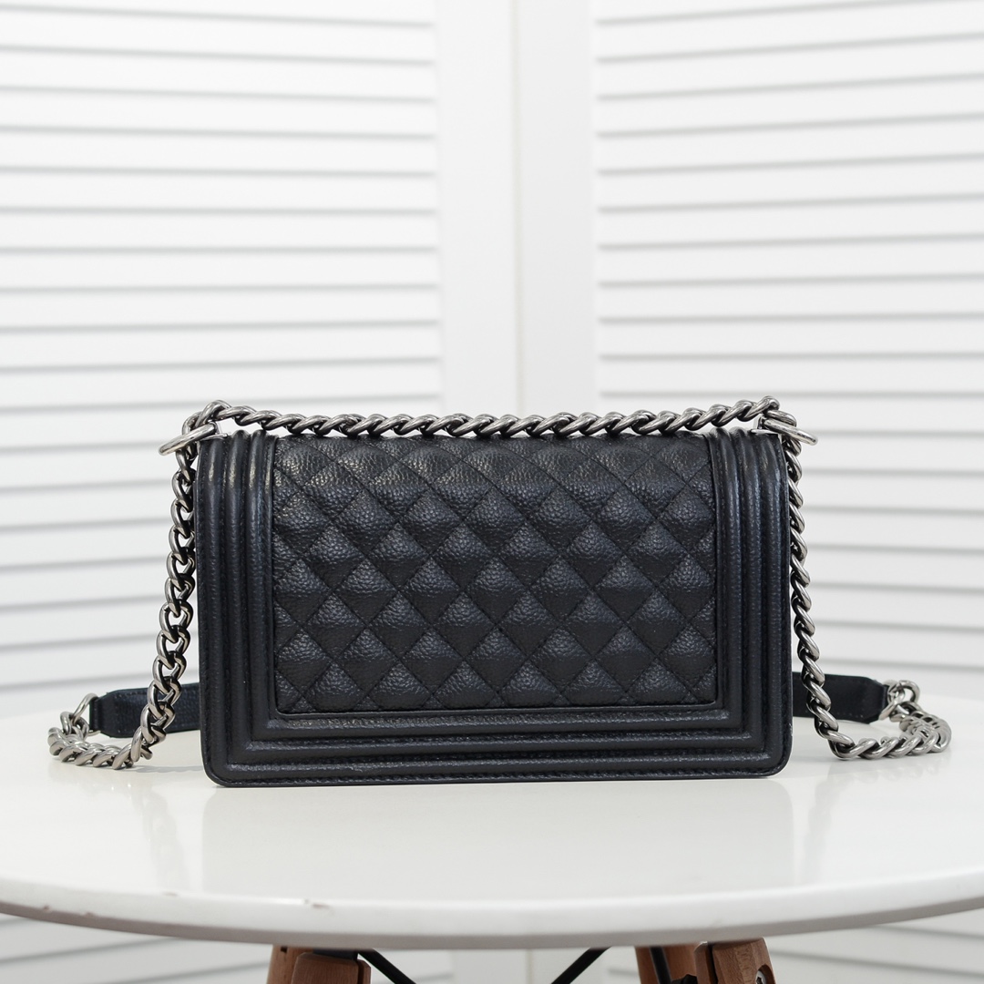 Chanel Leboy litchi or lychee pattern Shoulder Bag Handbag