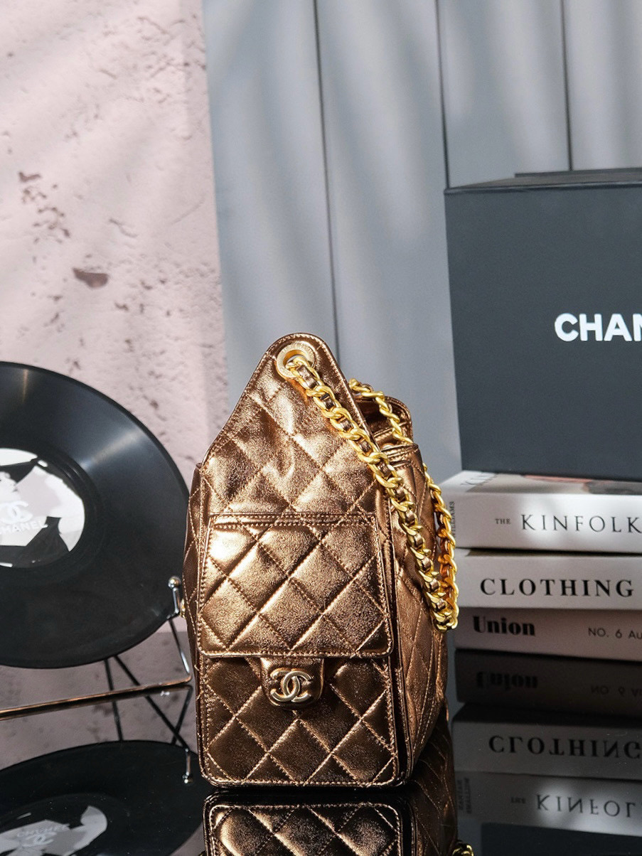 CHANEL 25c Bronze Lambskin Bag