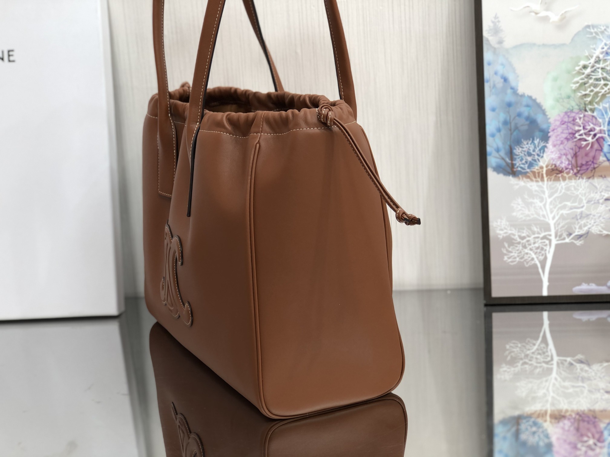 CABAS TRIOMPHE Bag Brown 012118 LM061 44cm
