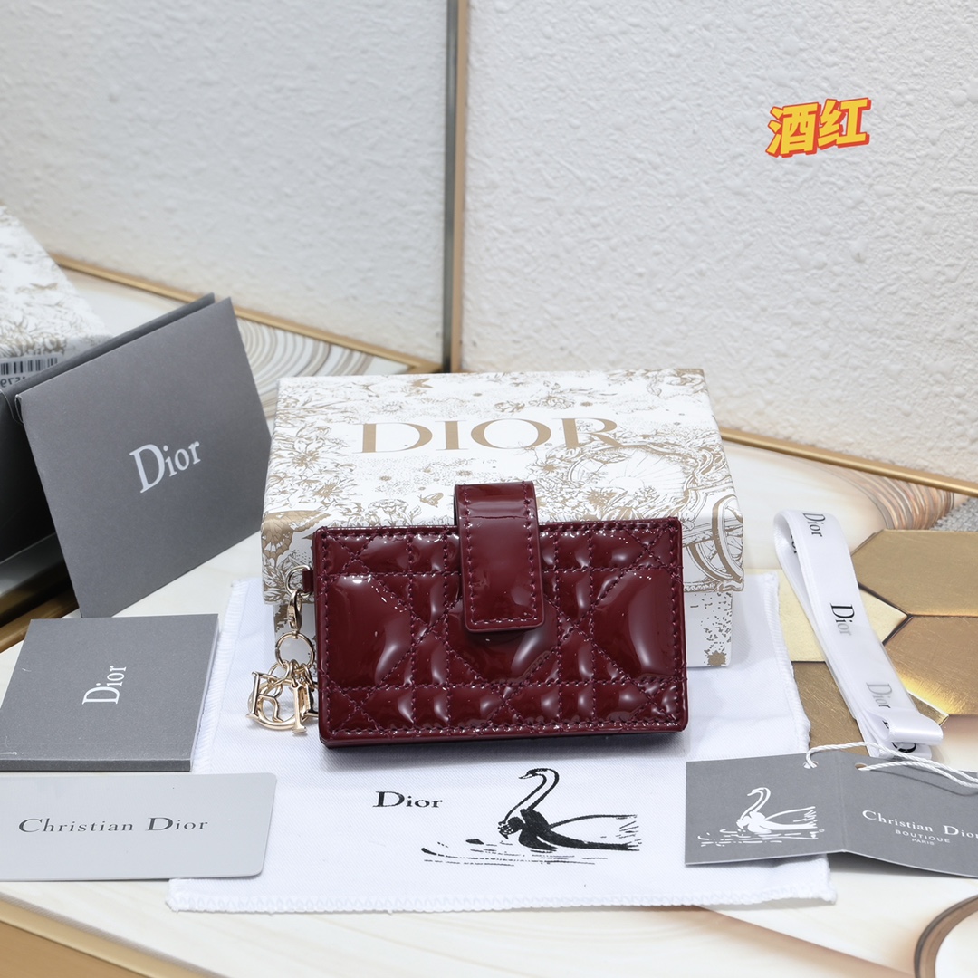 Lady Dior 5-Gusset Card Holder 10A+ top quality S0178 LM091 10.4cm