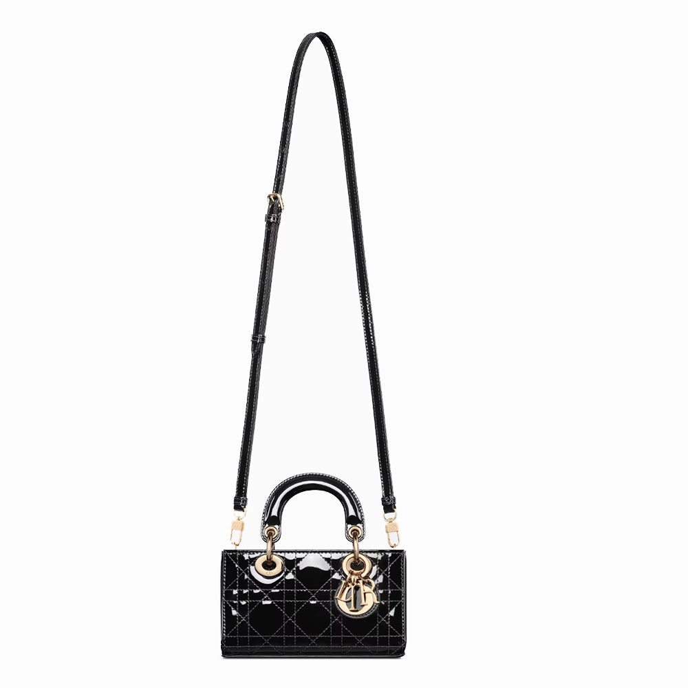 Dior Mini LADY D-JOY -  Lacquer cowhide leather(Replica)