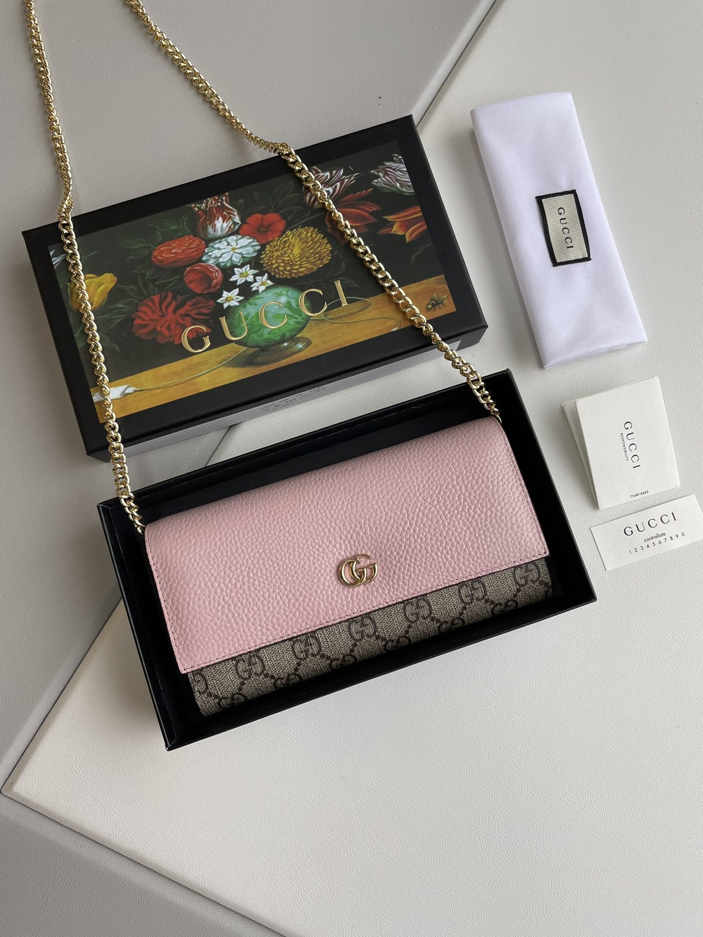 Gucci Marmont Chain Wallet 546585 LM59 19cm