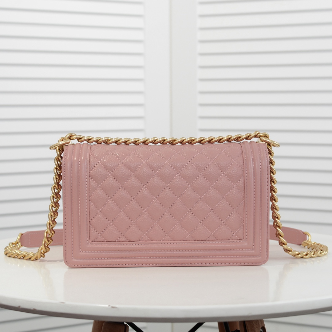 Chanel Leboy litchi or lychee pattern Shoulder Bag Handbag