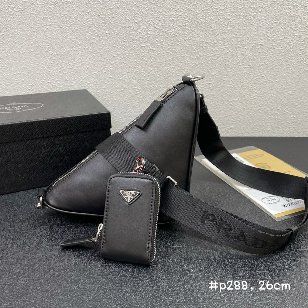 Prada Triangle Bag 1BH190 LM081 26cm