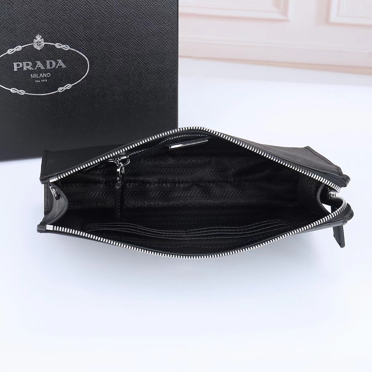 Prada Men Clutch 2030 TS071 24cm