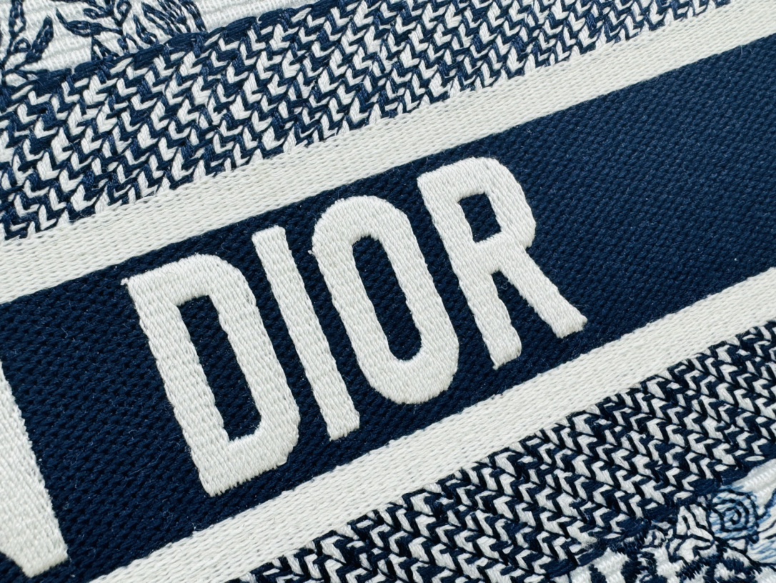 Dior Book Tote Embroider Large Shoulder Bag Handbag