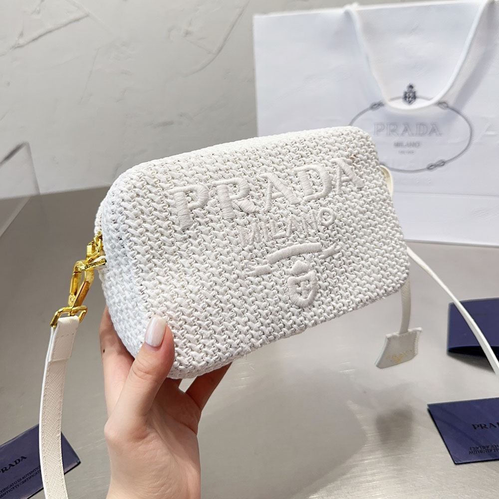 Prada Crochet Camera Bag Shoulder Bag  (Replica)