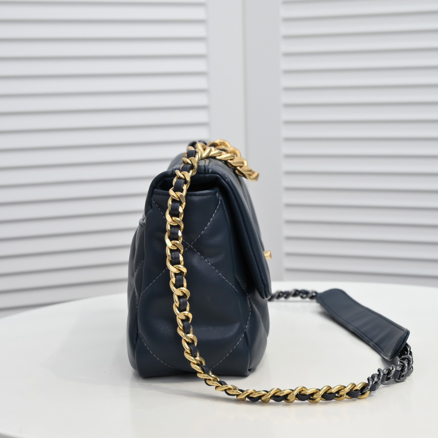 Chanel Lambskin Quilted Small 19 Flap Shoulder Bag Handbag