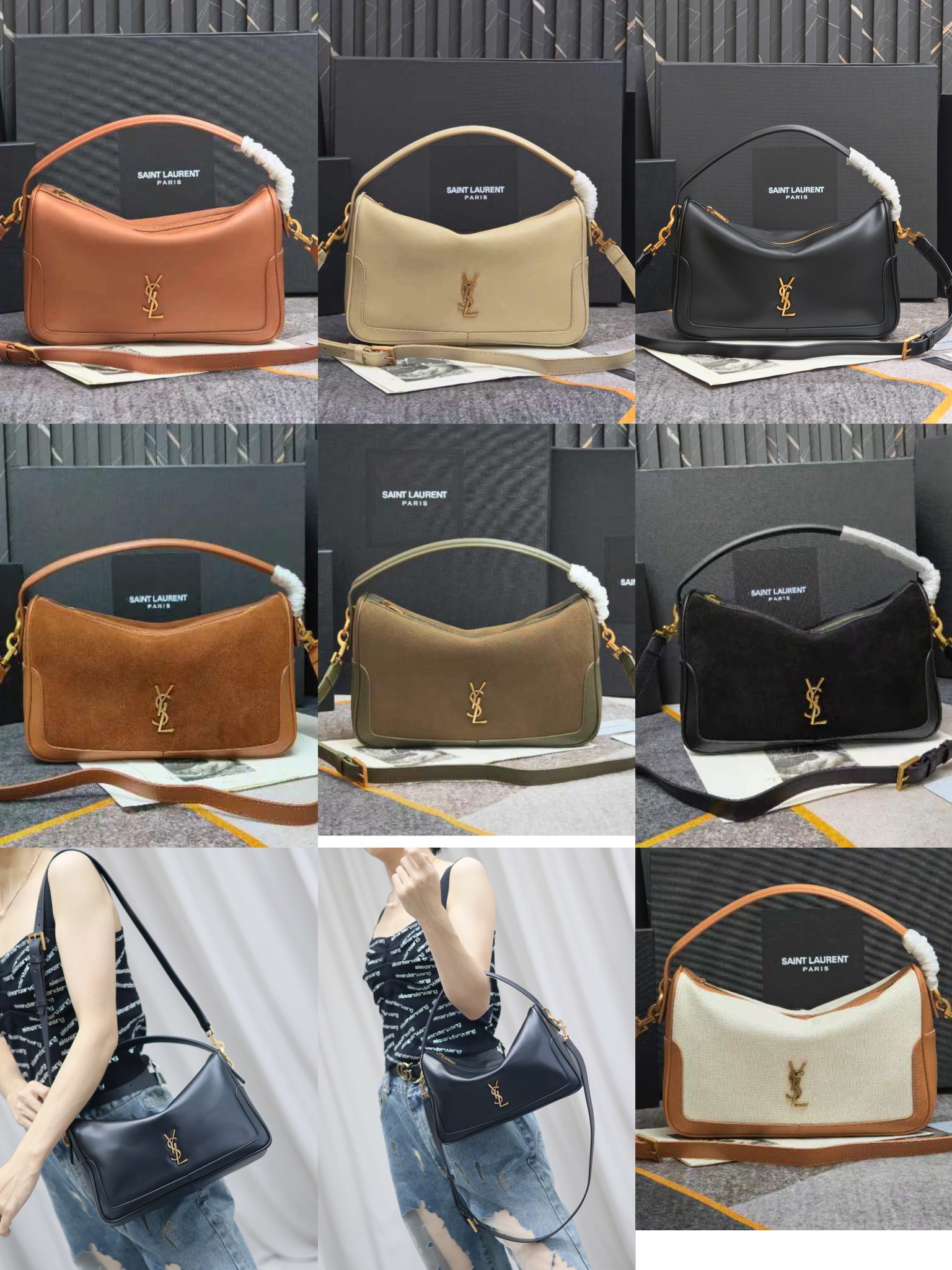 YSL Camera Supple Bag 8818 LM091012 28cm