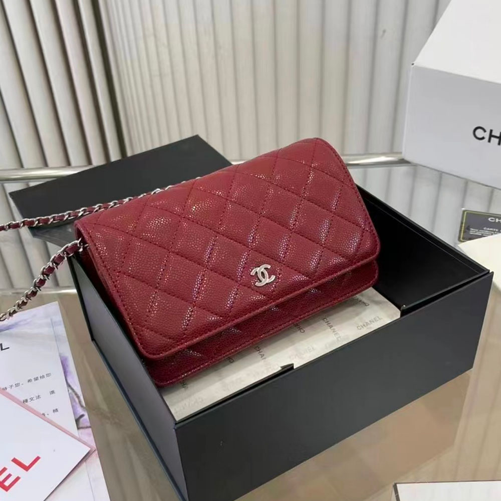 Chanel  WOC Quilted Caviar Shoulder Bag (Replica)