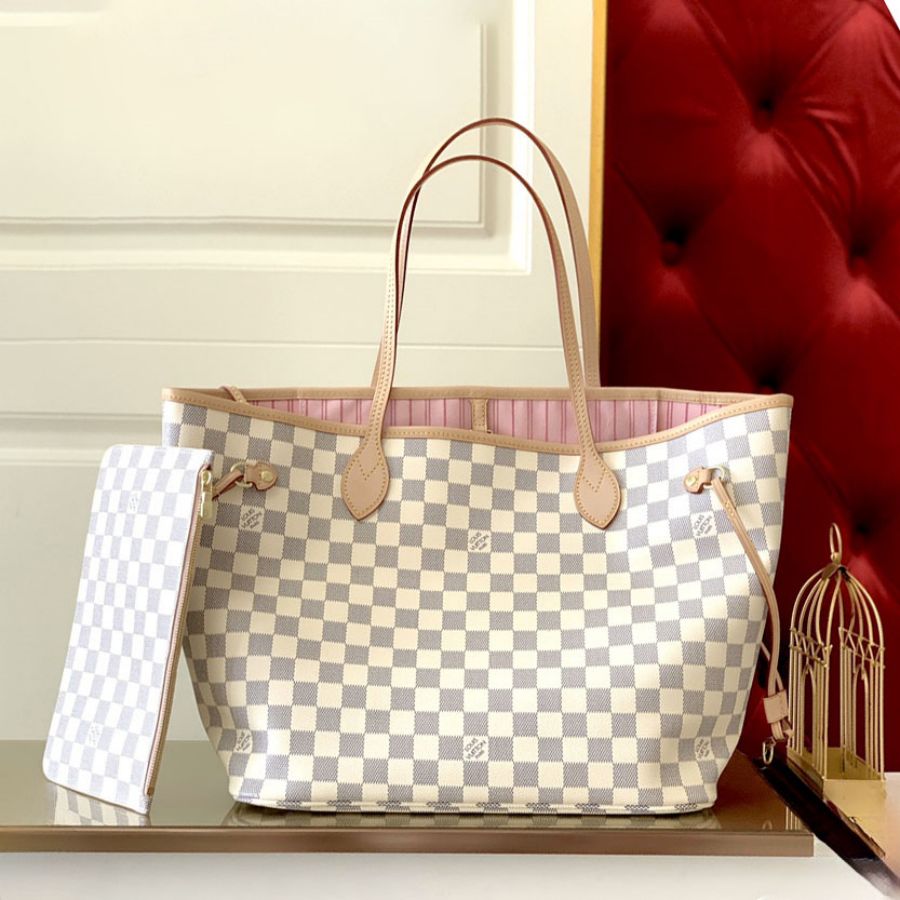 Louis Vuitton LV Neverfull Monogram Damier MM&GM N41357 Tote Bag Handbag(7AReplica)