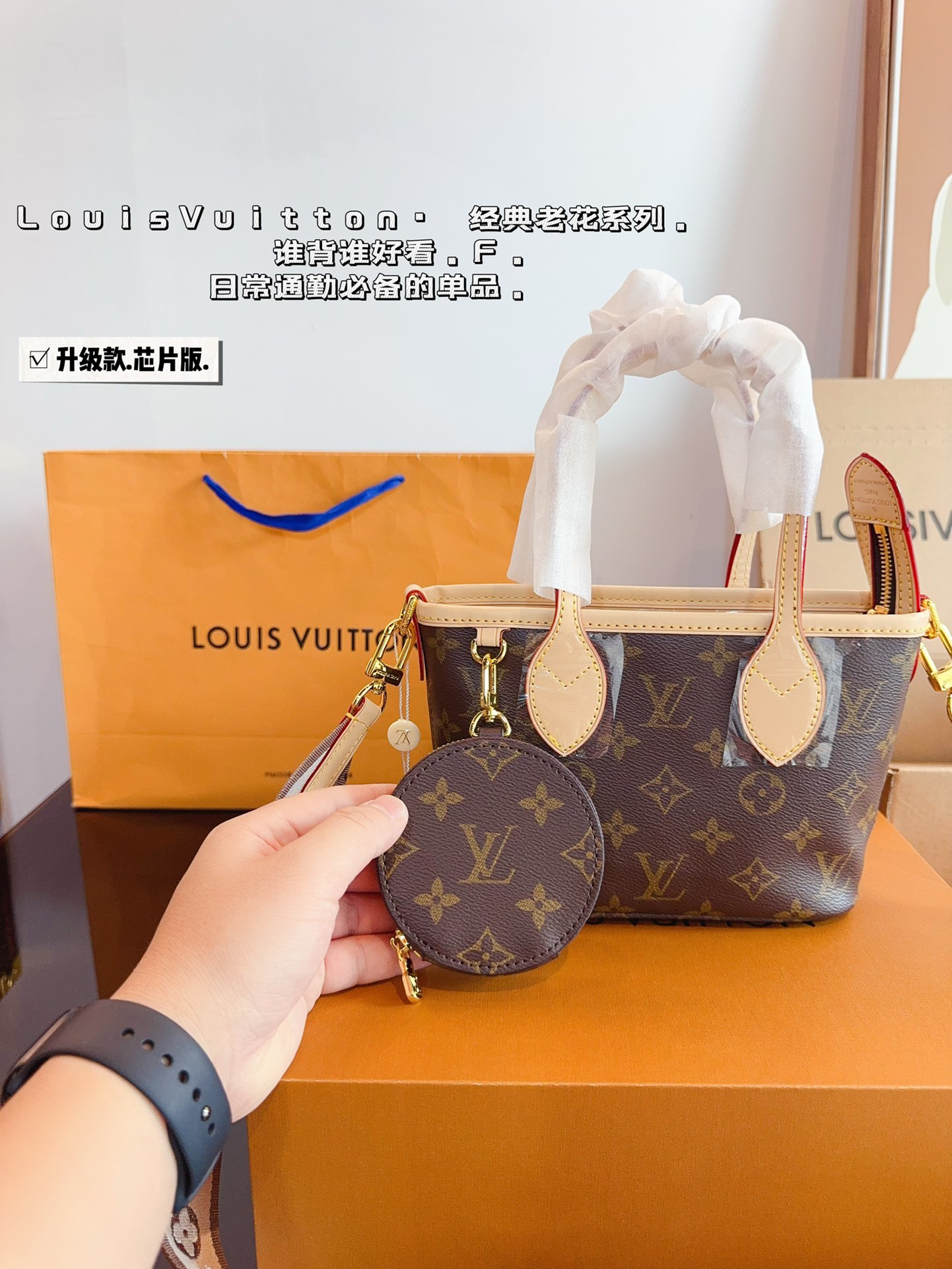 LV Neverfull BB 028 DB091 18cm