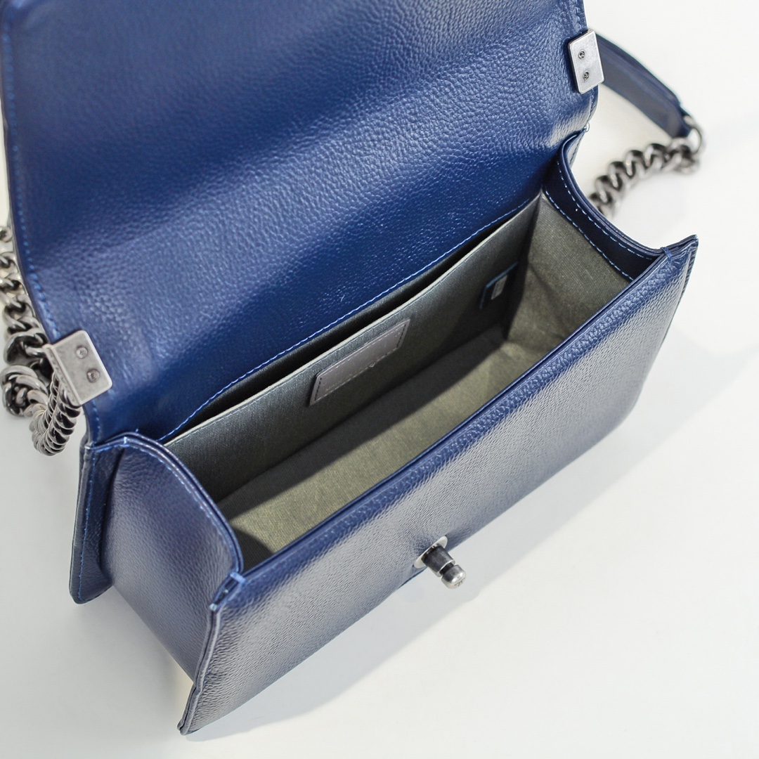 Chanel Leboy litchi or lychee pattern Shoulder Bag Handbag