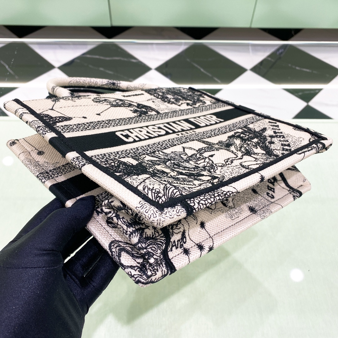 10A + top quality Small Dior Book Tote 1265 DLAM012 26.5cm