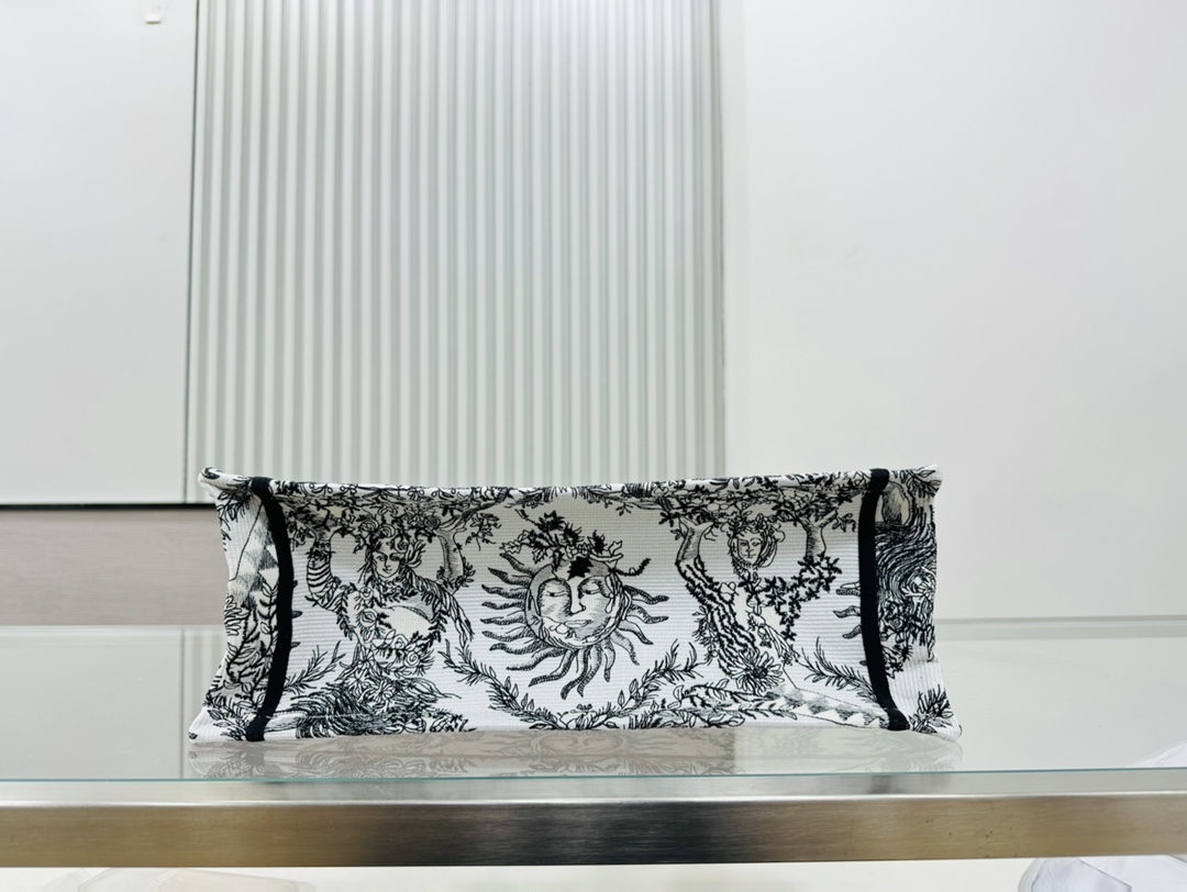 Dior Book Tote Embroider Medium Shoulder Bag Handbag