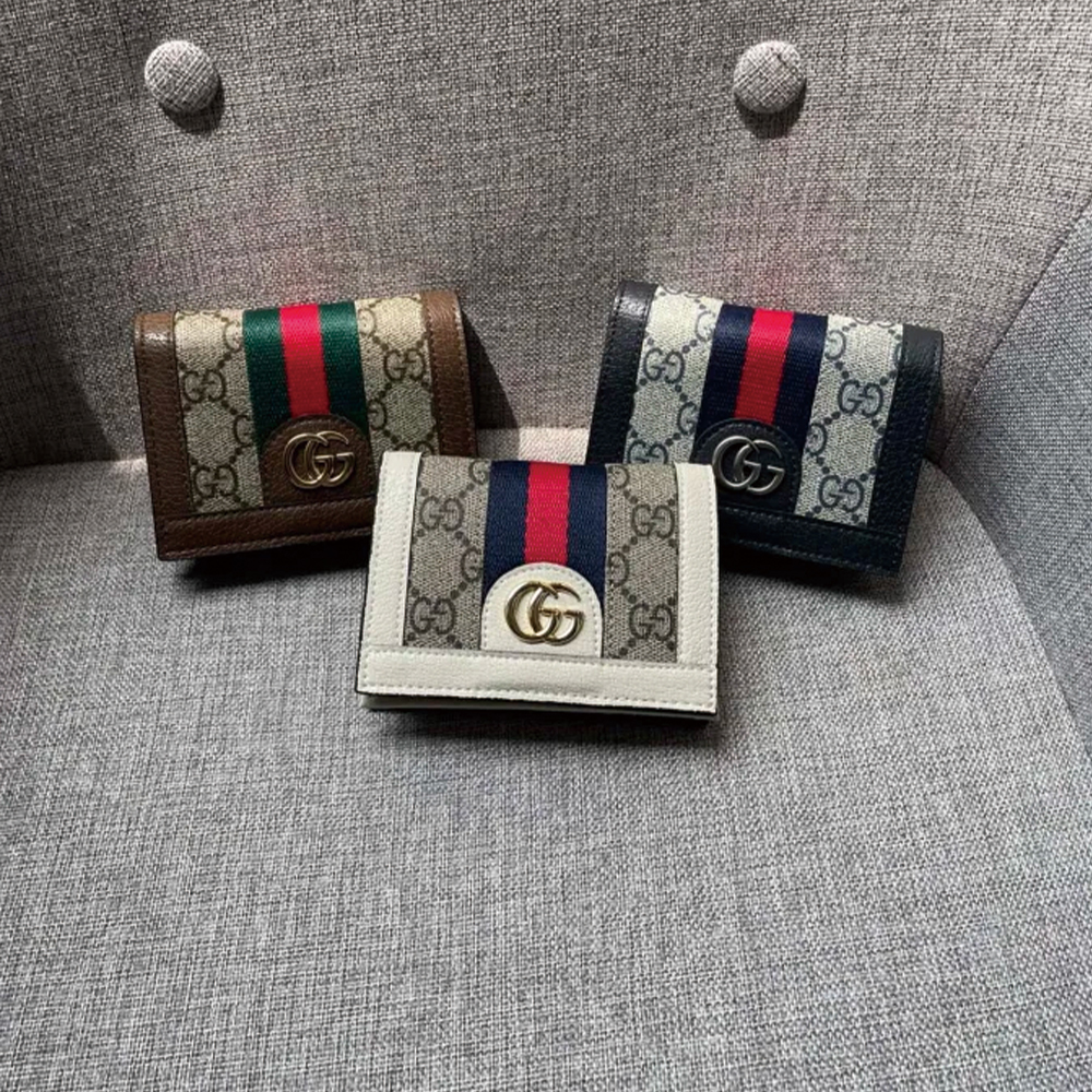 Ophidia GG Card Case Wallet 523155 XL07 11cm