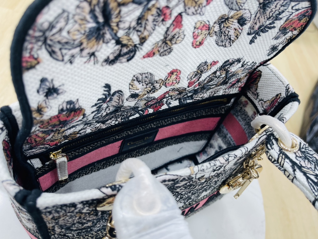 10A + top quality Dior Medium Lady D-Lite Bag 9920 DD003 24cm