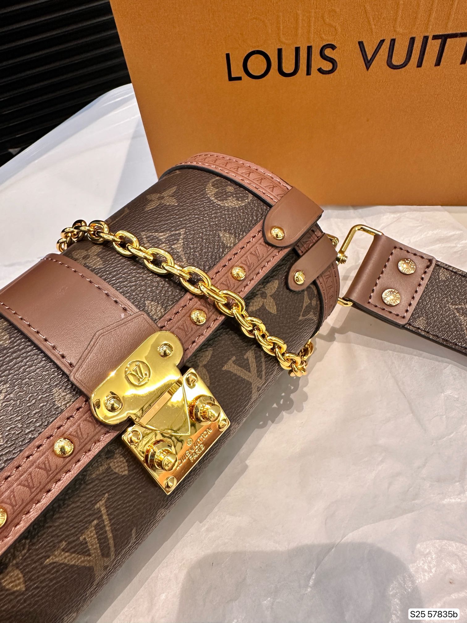 LV Papillon Trunk Bag 57835 LLS091 20cm