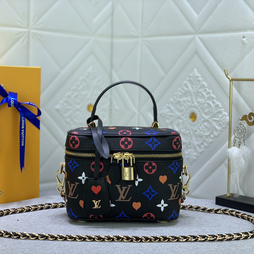 Louis Vuitton LV Nice Leather Cosmetic Bag Handbag M42265&M44495&M44936 Top quality (Replica)