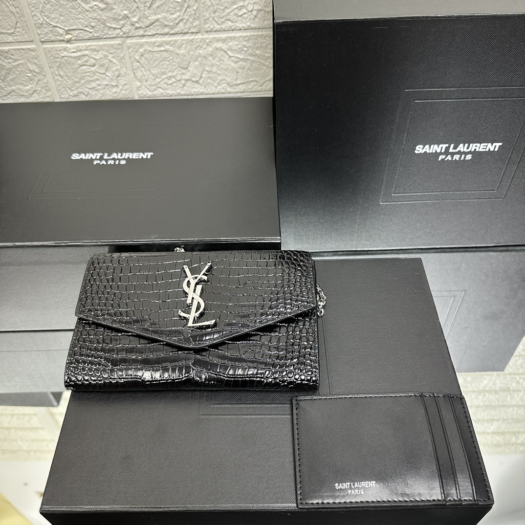 YSL Uptown Chain Wallet 607788 LM011 19cm