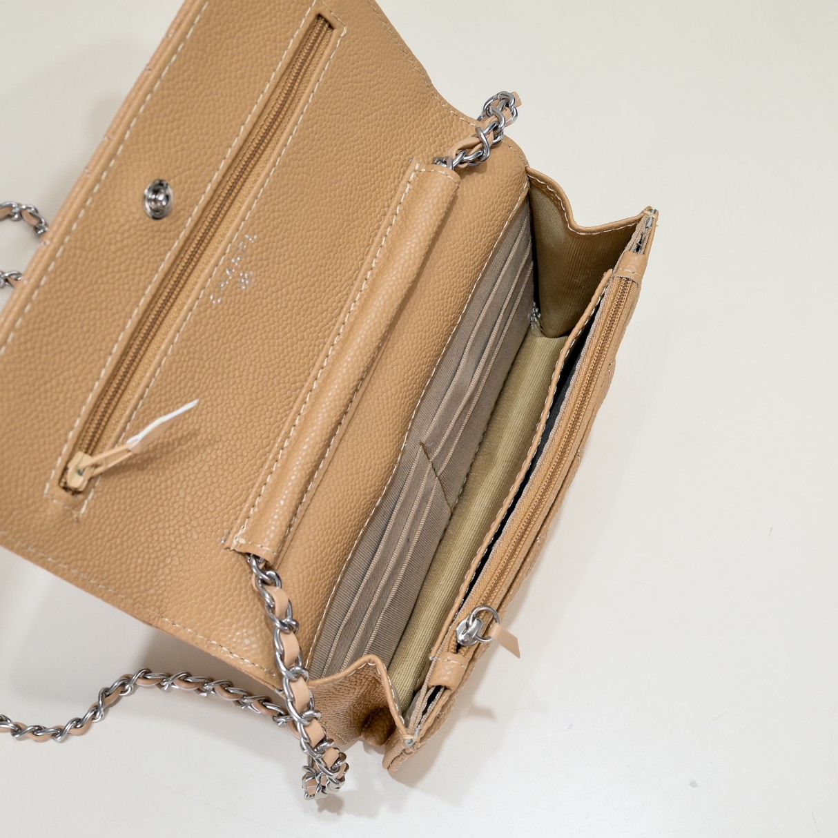 Chanel Woc Caviar Classic Silver Hardware Shoulder Bag Handbag