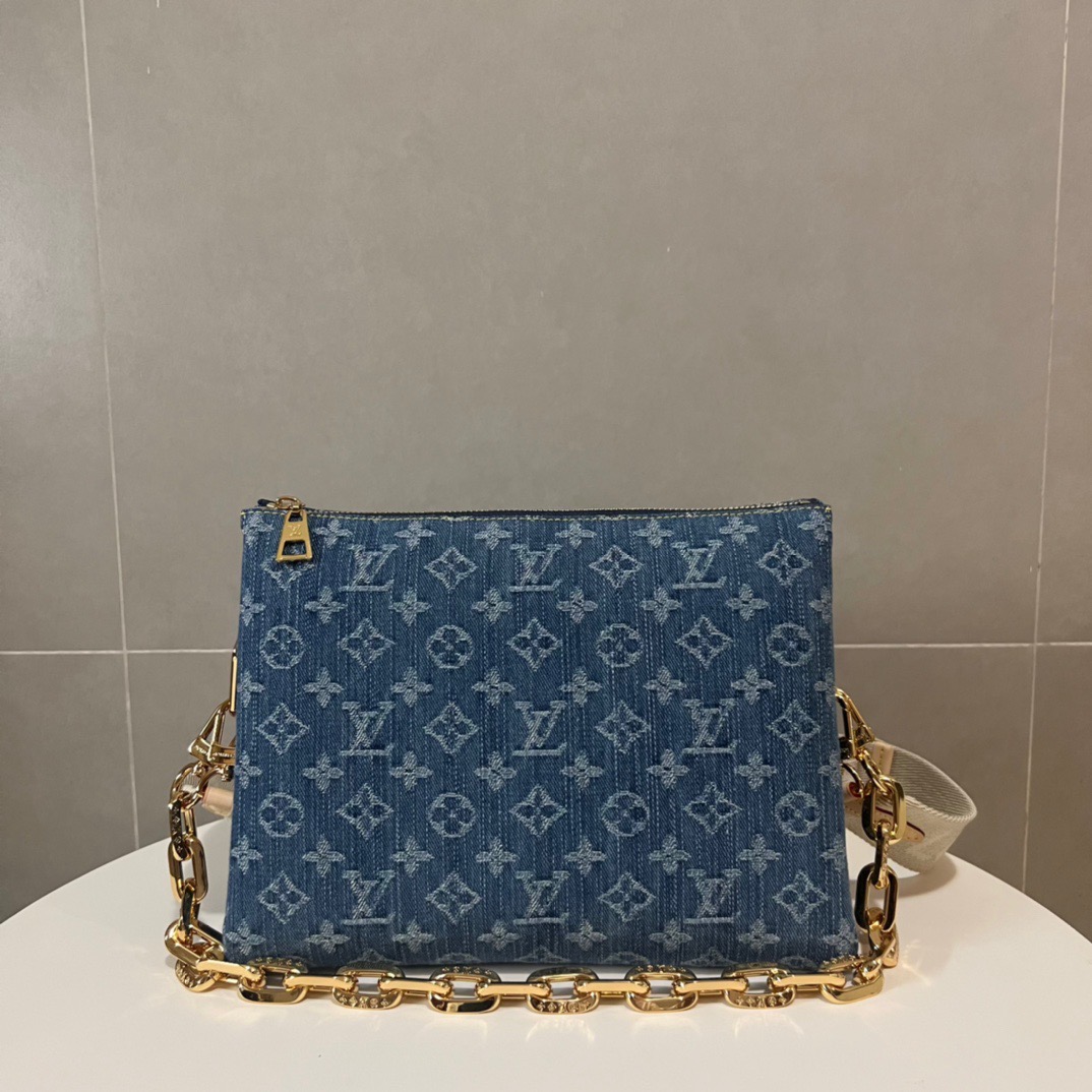 Louis Vuitton LV COUSSIN Denim Bag M24564(Replica)