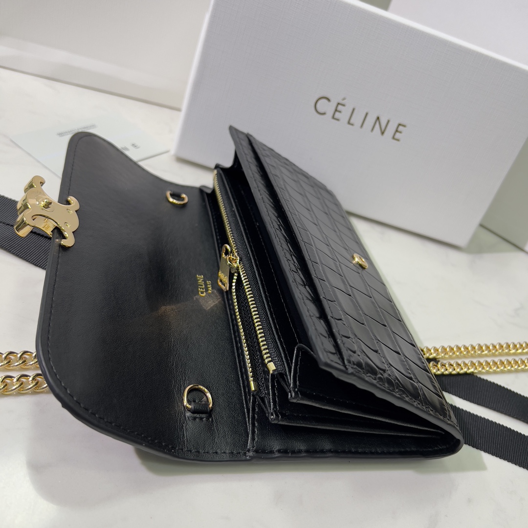 Celine CLAUDE Chain Bag 1960 LM59 19cm