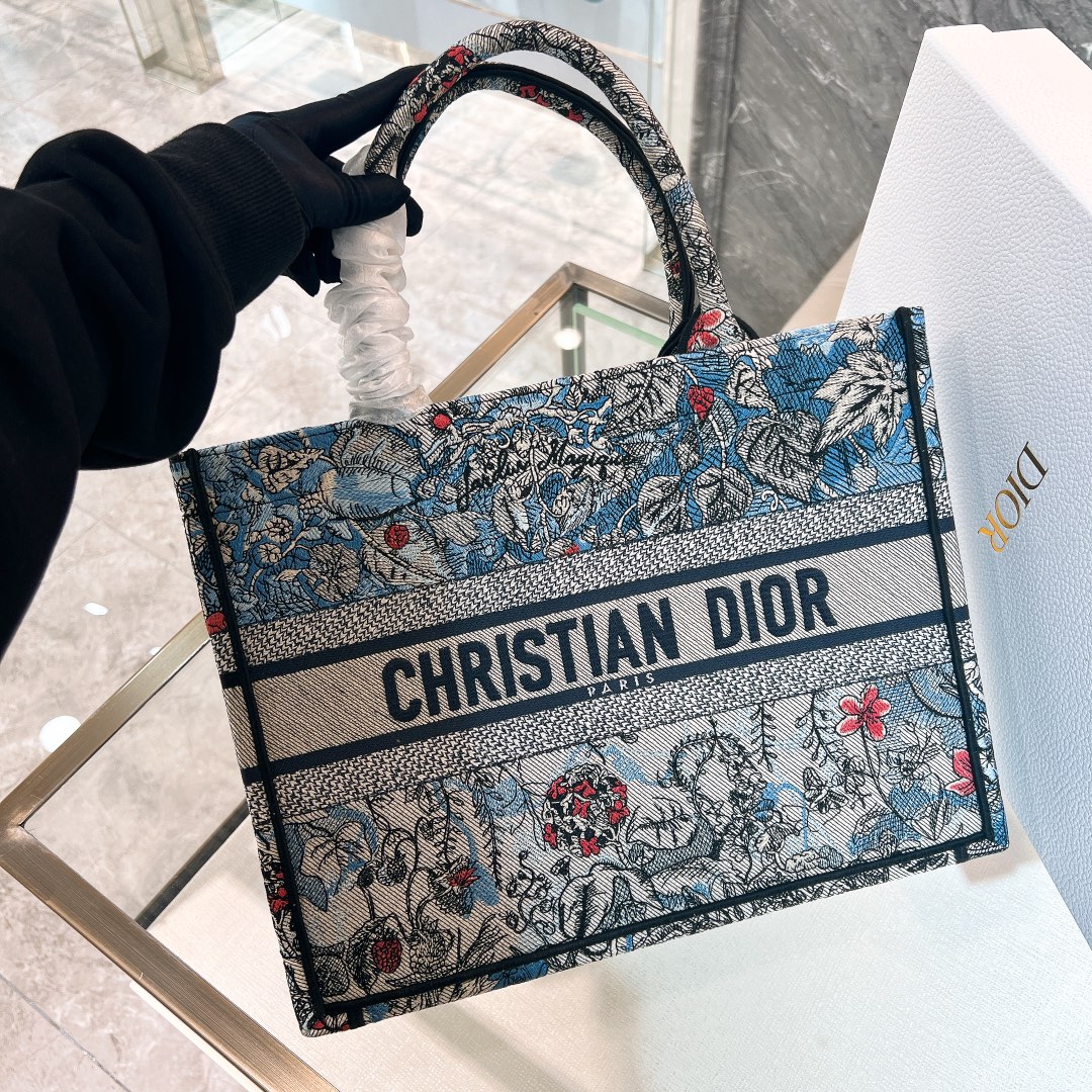 10A + top quality Medium Dior Book Tote 1296 DLAM022 36cm