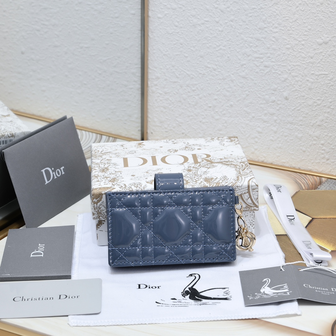Lady Dior 5-Gusset Card Holder 10A+ top quality S0178 LM091 10.4cm