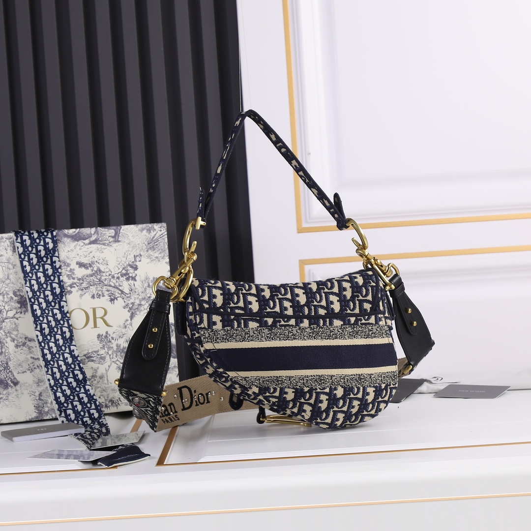 Saddle Bag Blue print CD-5501 XB032 25.5cm 01