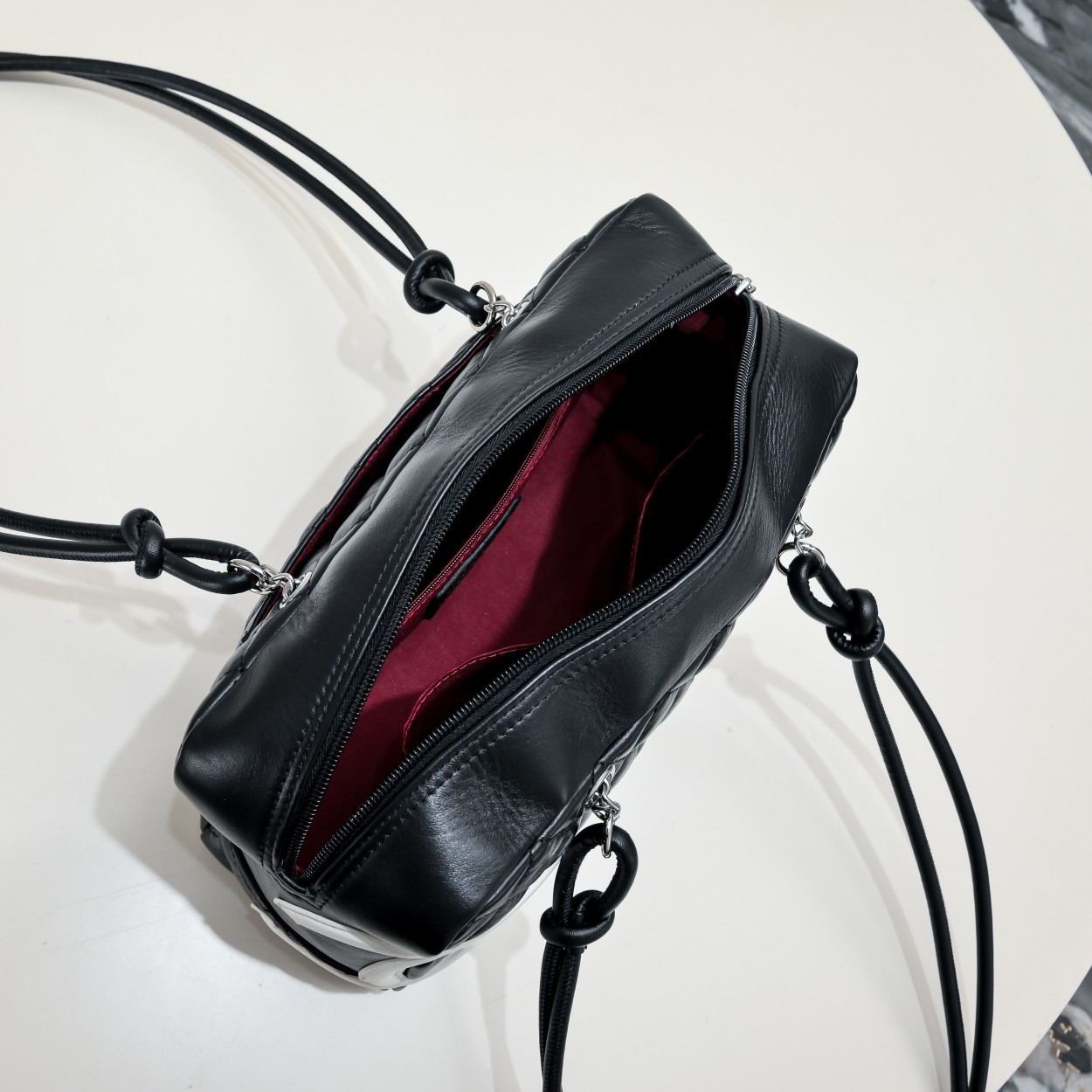 Chanel Ligne Cambon Bowling Bag Large Shoulder Bag Handbag