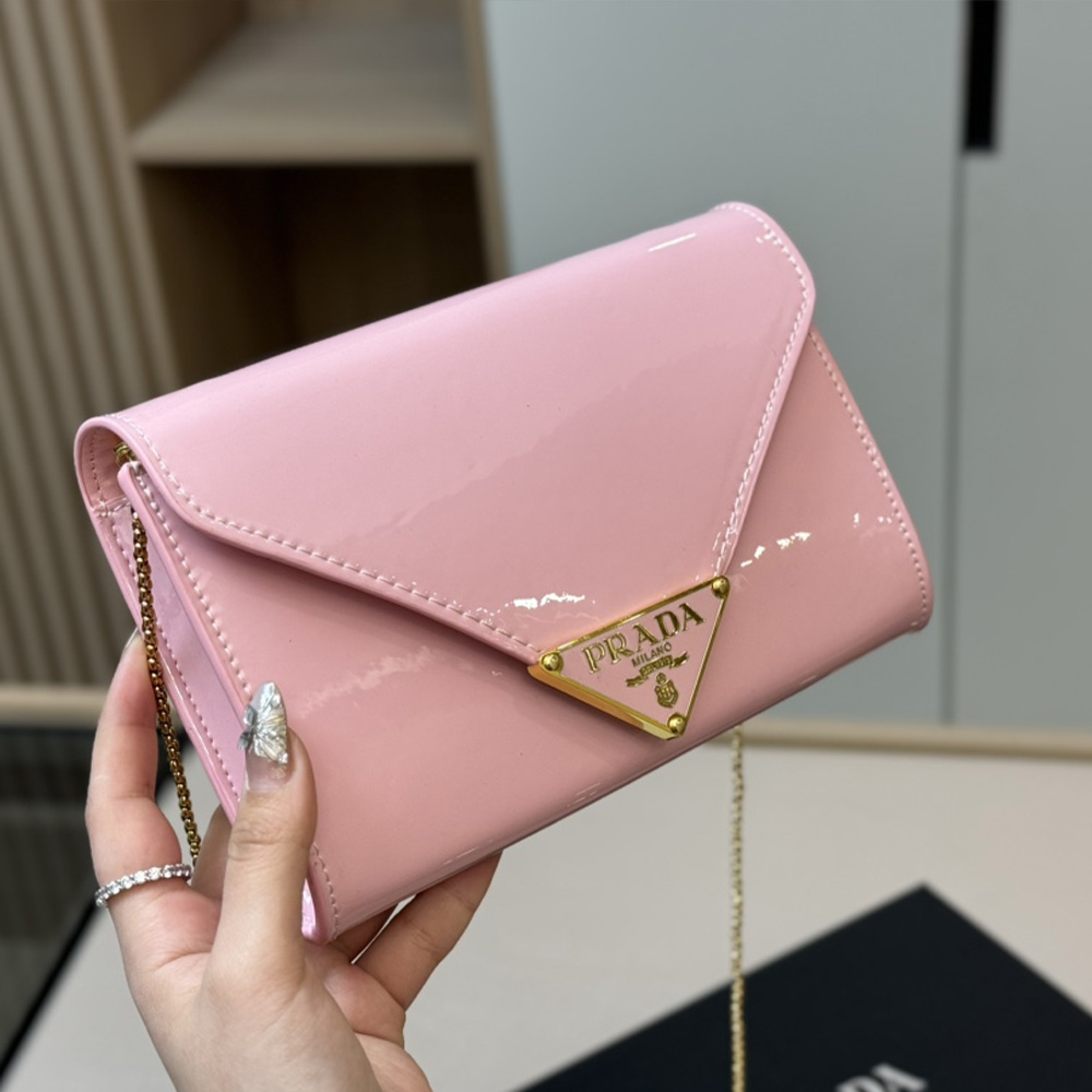 Prada  Leather Clutch Shoulder Bag Handbag（Replica）