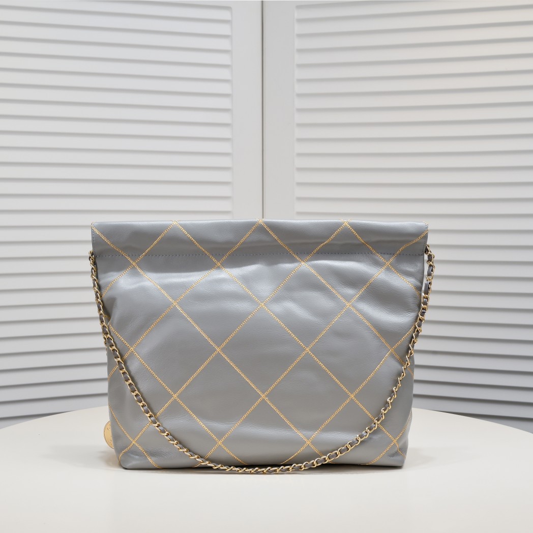 Chanel 22 Bag Pearl Bag Golden Thread Large Shoulder Bag Handbag