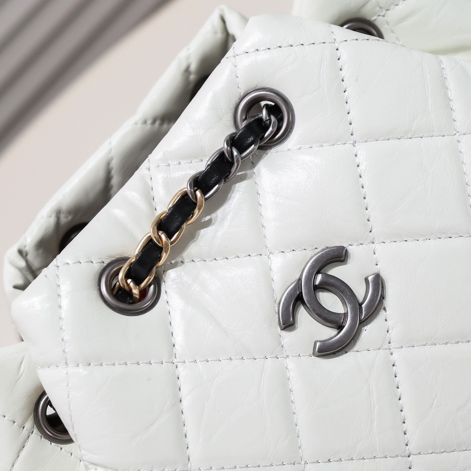 Chanel 17 Gabrielle Stray Backpack Shoulder Bag Handbag