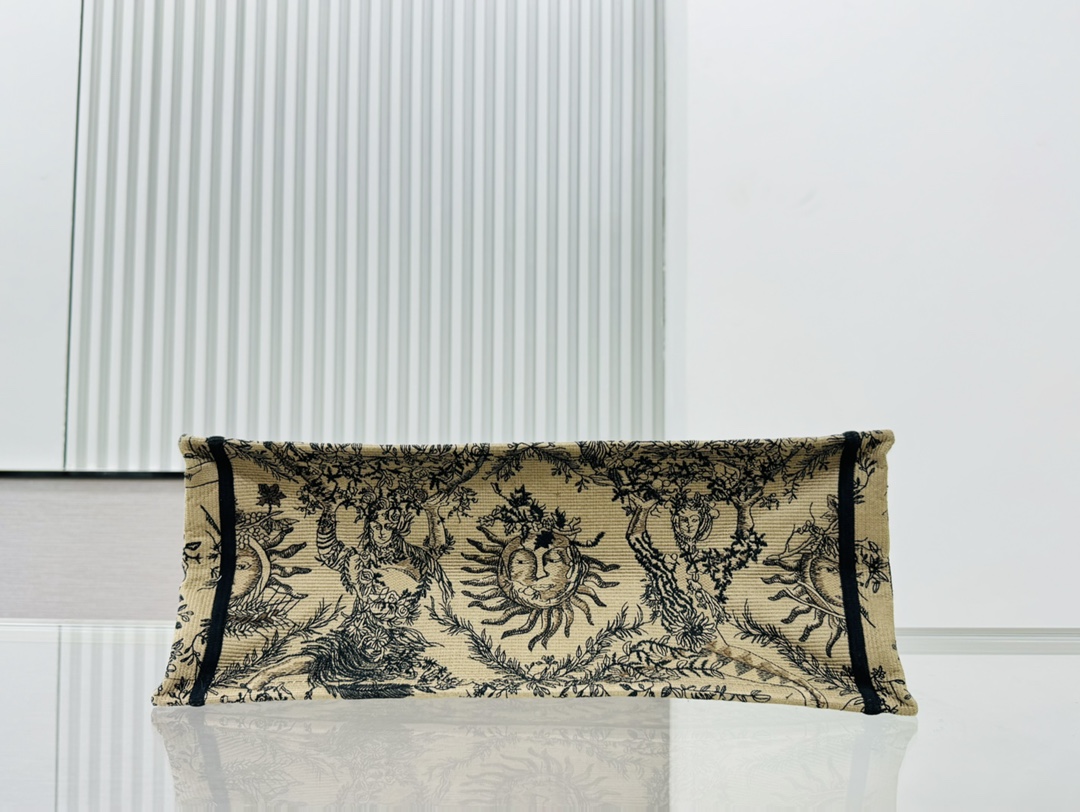 Dior Book Tote Embroider Large Shoulder Bag Handbag