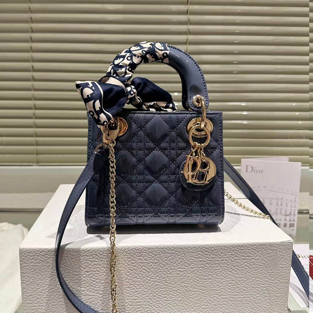 Dior Mini Lady Bag - Lacquered Calfskin (Replica)