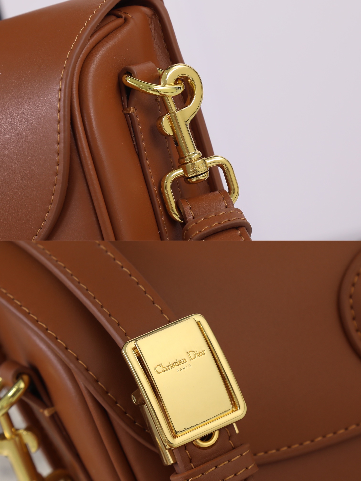 Medium Dior Bobby bag Brown CD-2011 XB081 22cm