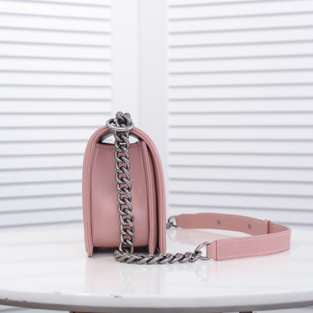 Chanel Leboy litchi or lychee pattern Shoulder Bag Handbag