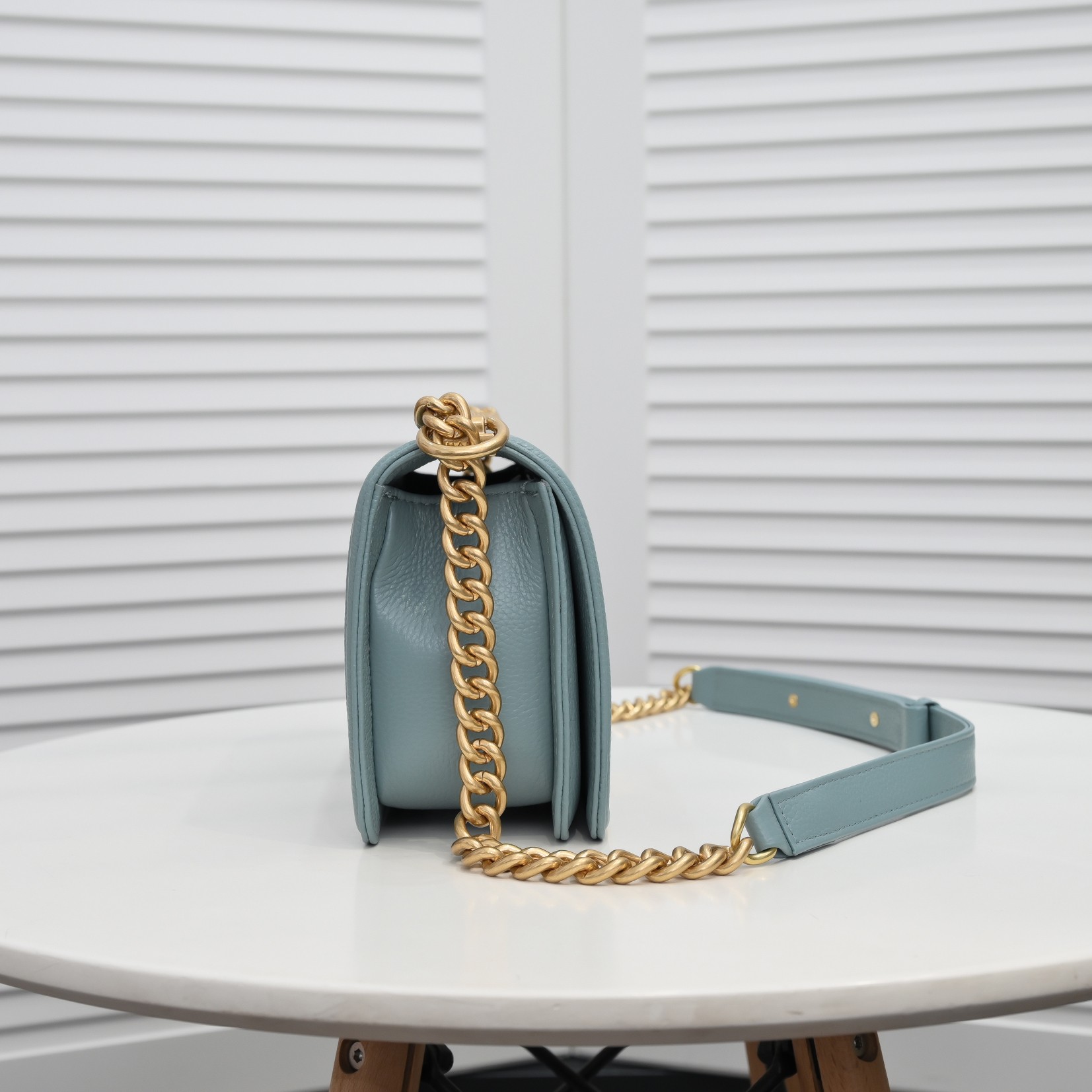 Chanel Leboy litchi or lychee pattern Shoulder Bag Handbag