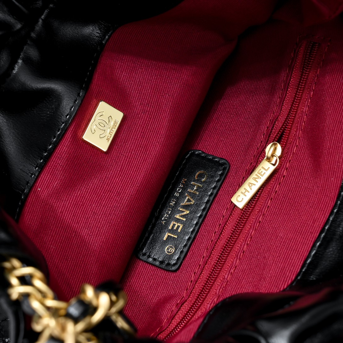 Chanel Drawstring Trash Bag Shoulder Bag Handbag