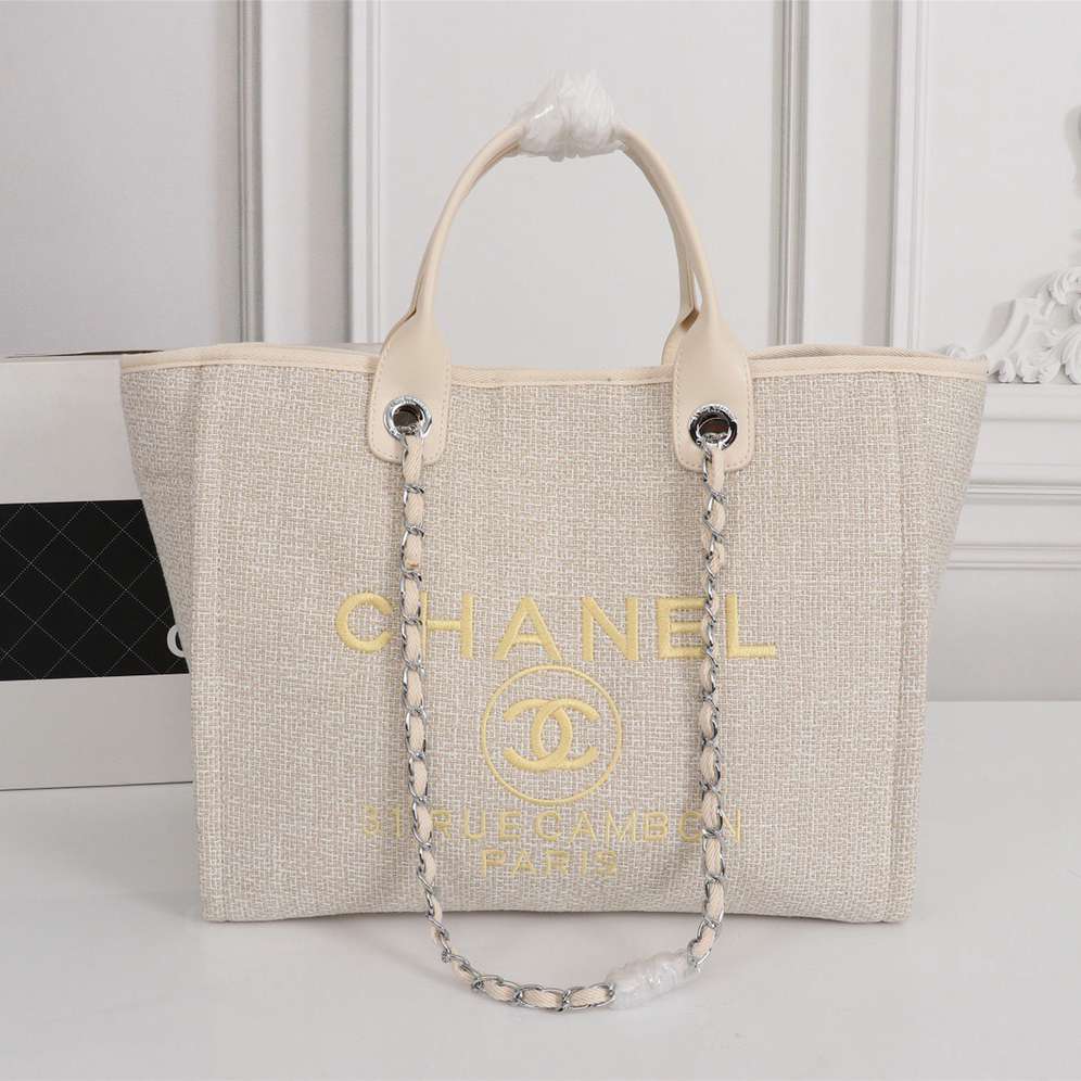 Chanel Tote Bag Canvas Totes Handbag (Replica)