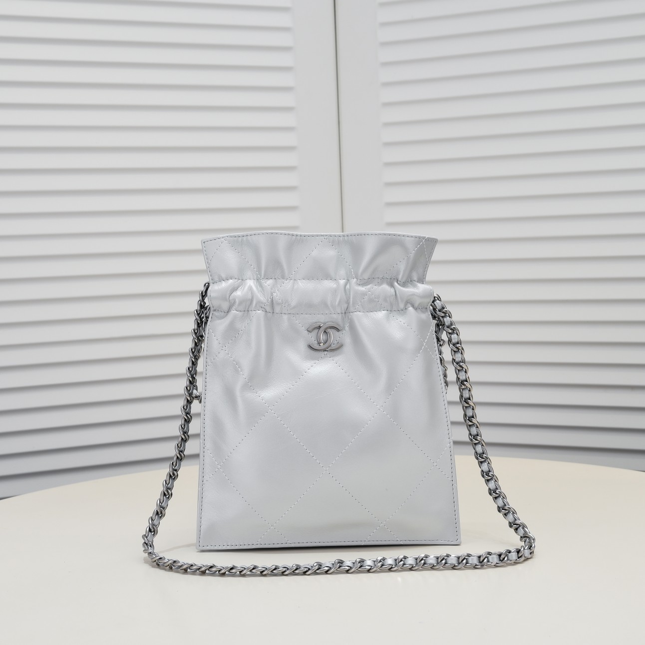 Chanel Drawstring Trash Bag Shoulder Bag Handbag