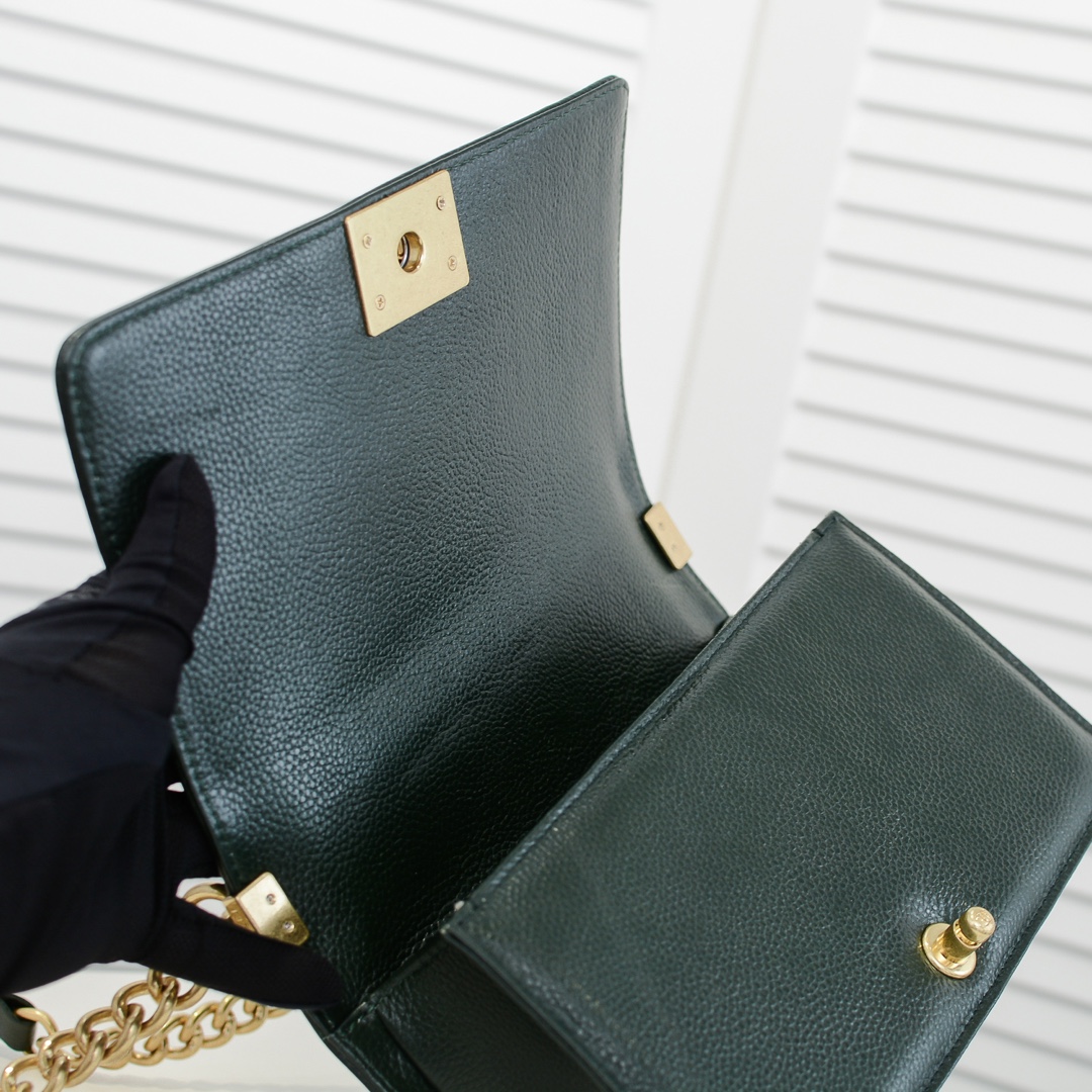 Chanel Leboy litchi or lychee pattern Shoulder Bag Handbag