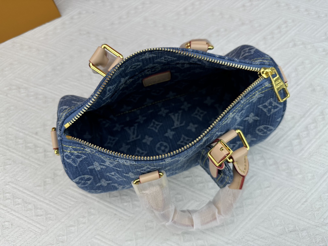 Louis Vuitton LV Keepall 25 Denim Handbag Shoulder Bag(Replica)