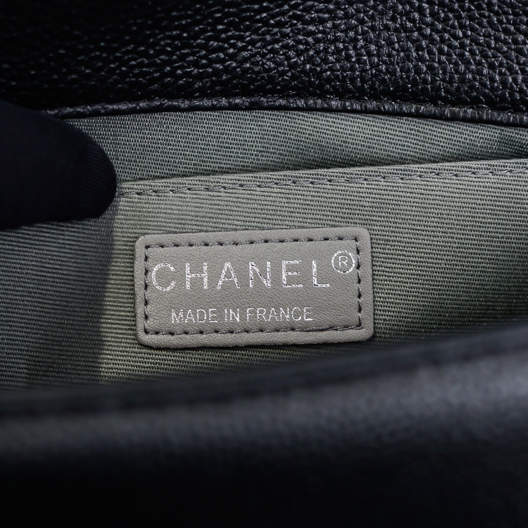 Chanel Leboy litchi or lychee pattern Shoulder Bag Handbag