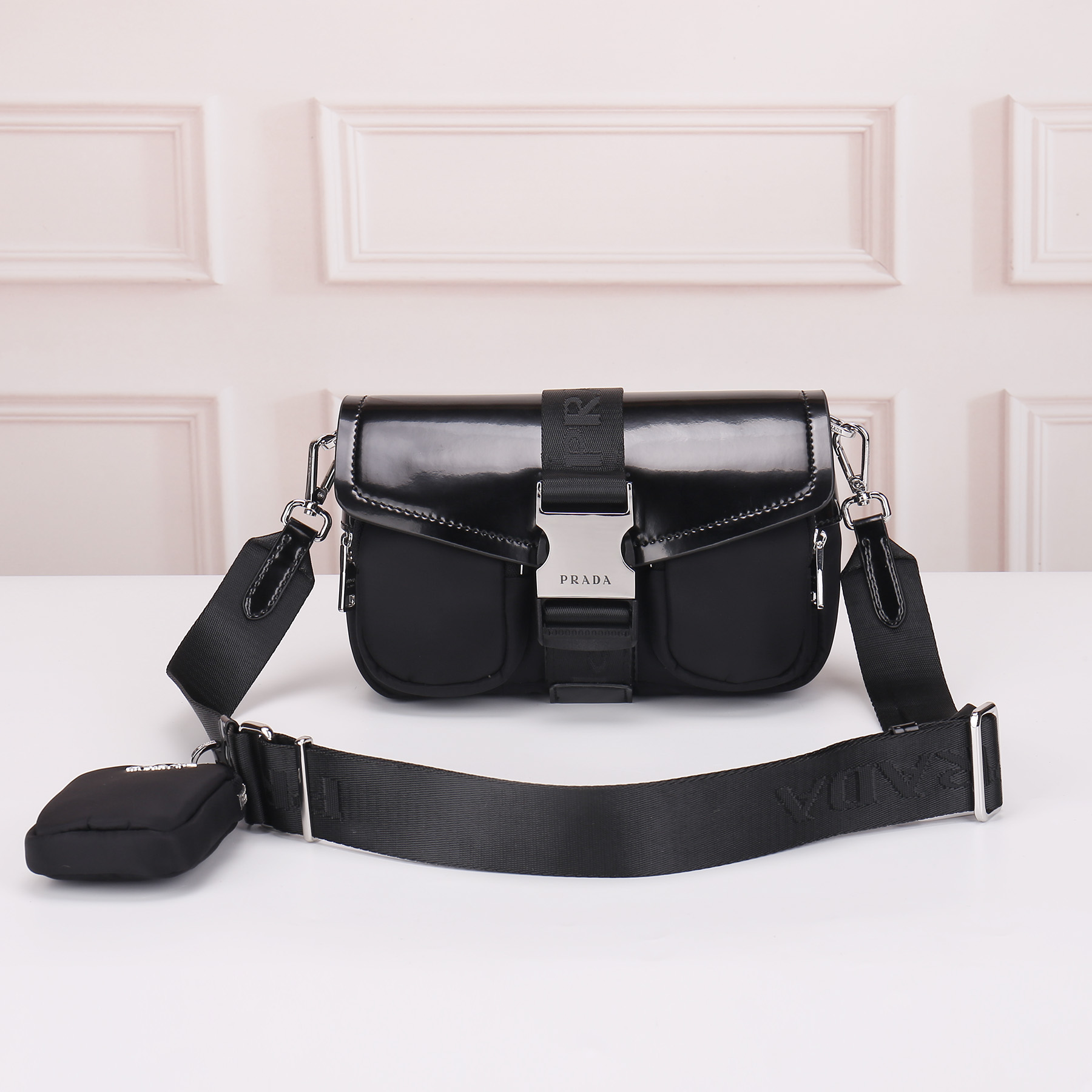 Prada Shoulder Bag 1295 TS571 23cm