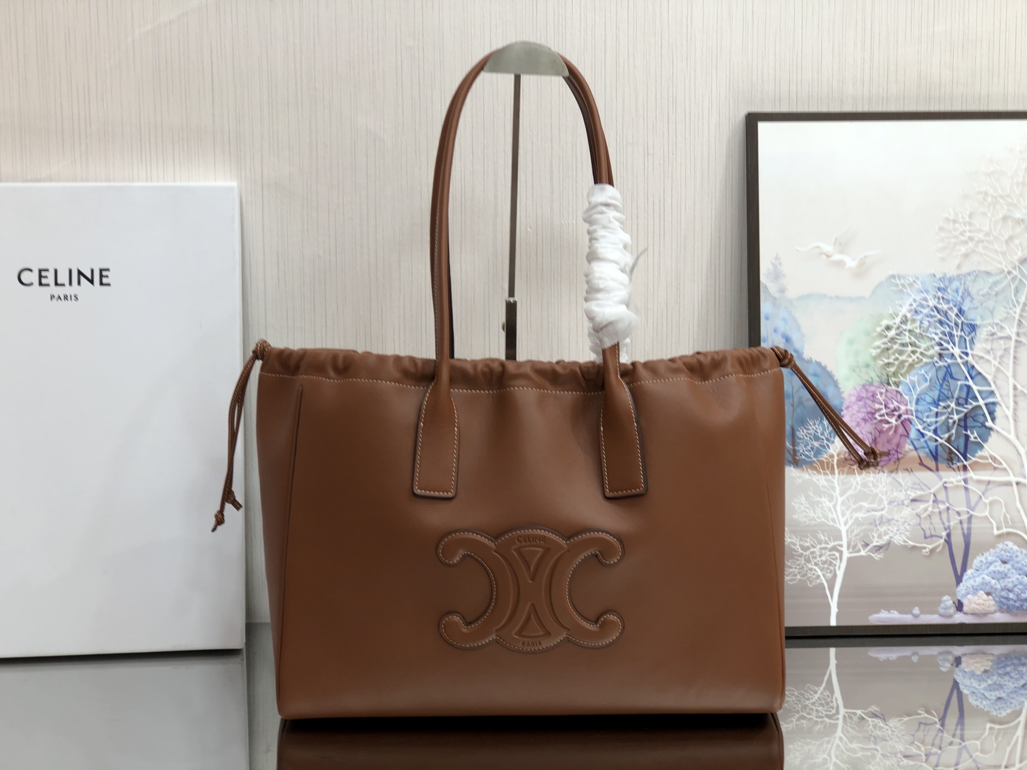 CABAS TRIOMPHE Bag Brown 012118 LM061 44cm